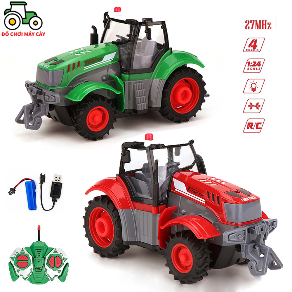 Máy kéo 165 HP - Điều khiển từ xa (RC), xe máy cày đồ chơi, xe nông trại, MK18