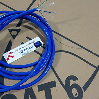 Cáp mạng AMPLX CAT 6 - (Màu xanh - Cat 6E) (Giá bán theo Mét)