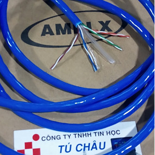 Cáp mạng AMPLX CAT 6 - (Màu xanh - Cat 6E) (Giá bán theo Mét)