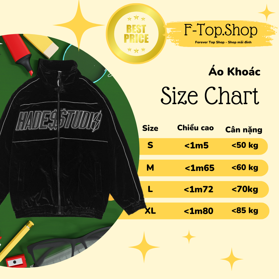 Áo khoác dù nam nữ unisex HADES màu đen thêu phản quang form rộng - Unisex Clothes | BigBuy360 - bigbuy360.vn