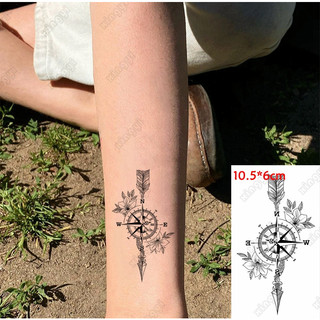 [Đọc kỹ mô tả] Hình dán tạm thời mũi tên la bàn phương hướng nhỏ j15. Xăm dán tatoo mini không chống nước, size <10x6cm