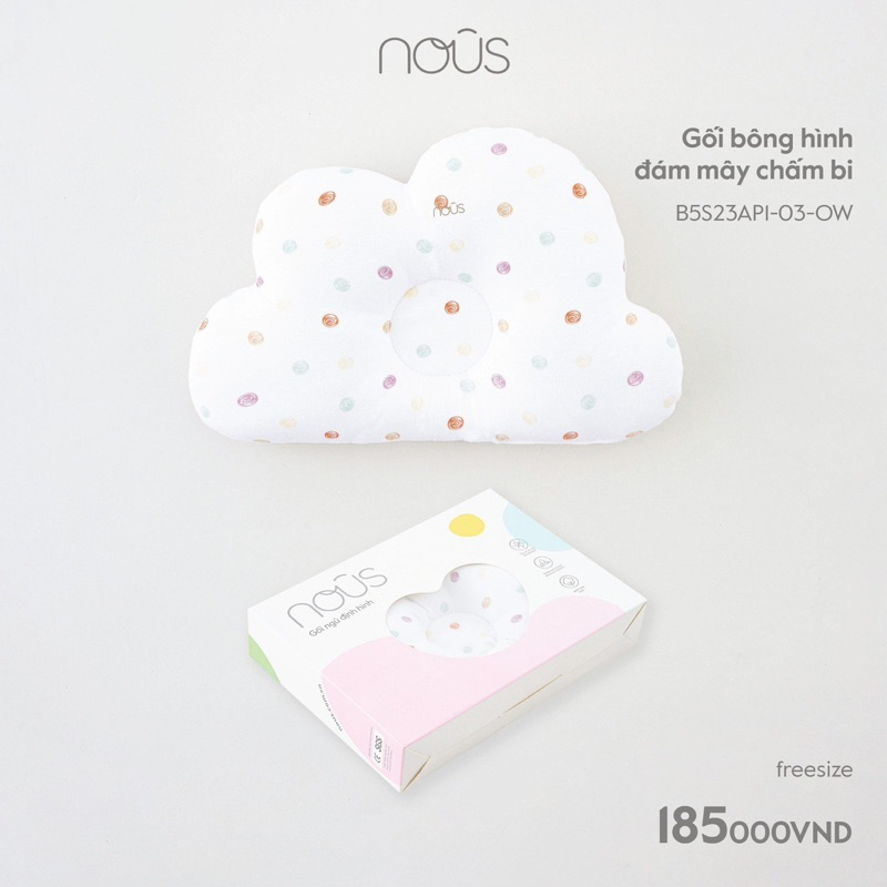 (Nhùn nhùn)GỐI NOUS BÔNG VẢI XÔ COTTON TỰ NHIÊN