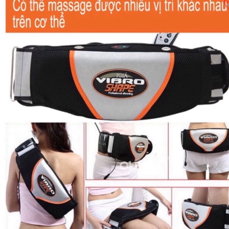 Đai Massage Giảm Mỡ Bụng - Đai Rung Giảm Mỡ Bụng, Toàn Thân Chính Hãng - Bảo Hành 12 Tháng