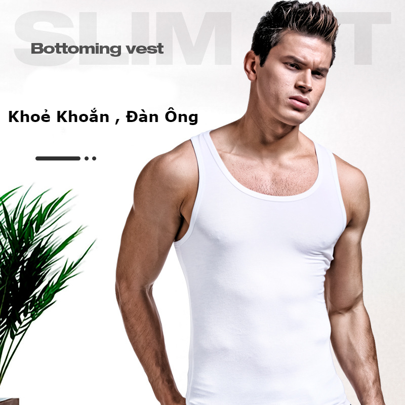 🔥 Cotton 100% 🔥 Áo Ba Lỗ Nam Thun Co Dãn - Áo Sát Nách Nam Cao Cấp Phông Kiểu Dáng Thể Thao Thấm Hút Tập Gym 7men