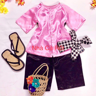 Bộ bà ba nhiều màu size lẻ cho bé