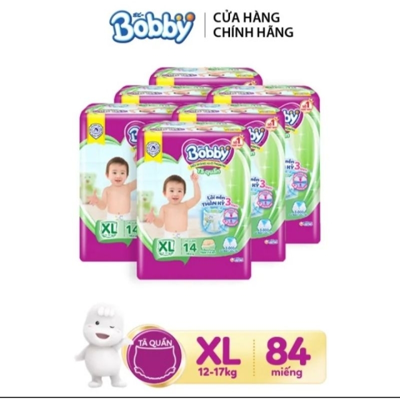 🏰HCM 🏰 Tã quần Bobby gạo non sieu mỏng size M18 / L16 / XL14 / XXL12