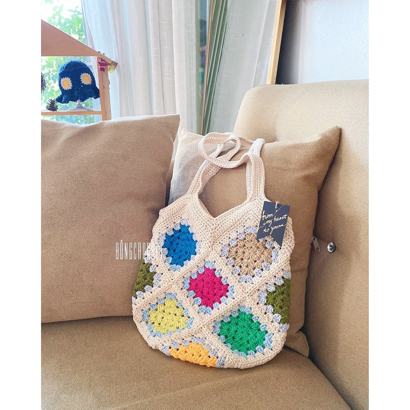 Túi len 🧶 handmade / crochet 🍊🌼 xinh cho nàng