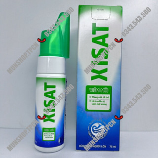 Dung dịch XISAT Viêm Mũi chai 75ml xịt sạch thông mũi