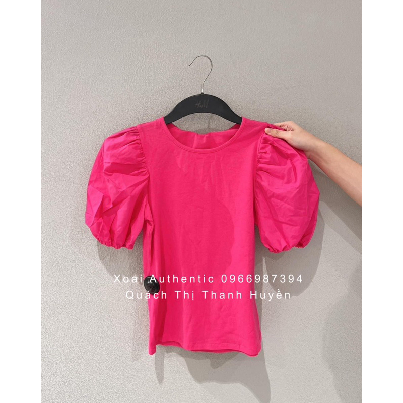Áo thun nữ tay bồng HM auth