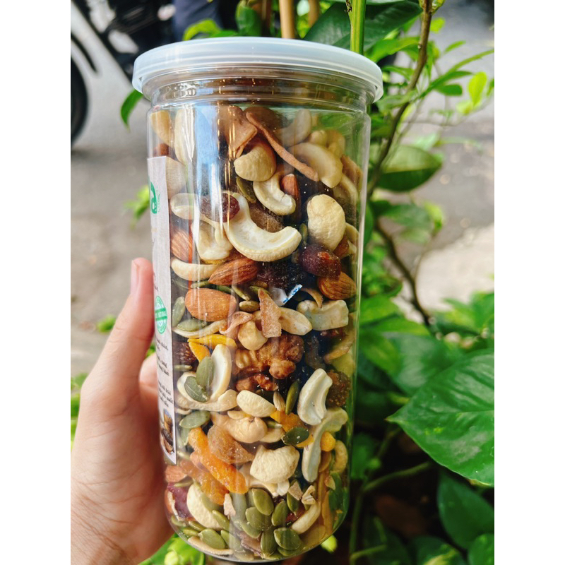 Granola siêu hạt loại 1 ( 2 hộp tặng bộ gáo dừa muỗng gỗ )