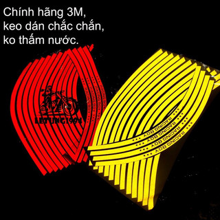 Bộ Tem Vành Phản Quang Racingboy Dán Mọi Dòng Xe
