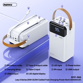 Pin dự phòng sạc nhanh 22.5w remax rpp-565 60.000mah