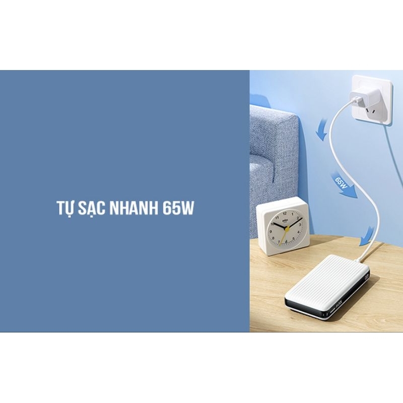 Pin Dự Phòng Sạc Nhanh Cho Laptop 100W REMAX RPP-508 20.000mAh