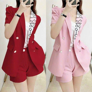 𝐇𝐀̀𝐍𝐆 𝐍𝐇𝐀̣̂𝐏-set bộ vest hoạ tiết cao cấp tặng kèm hoa tai thời trang