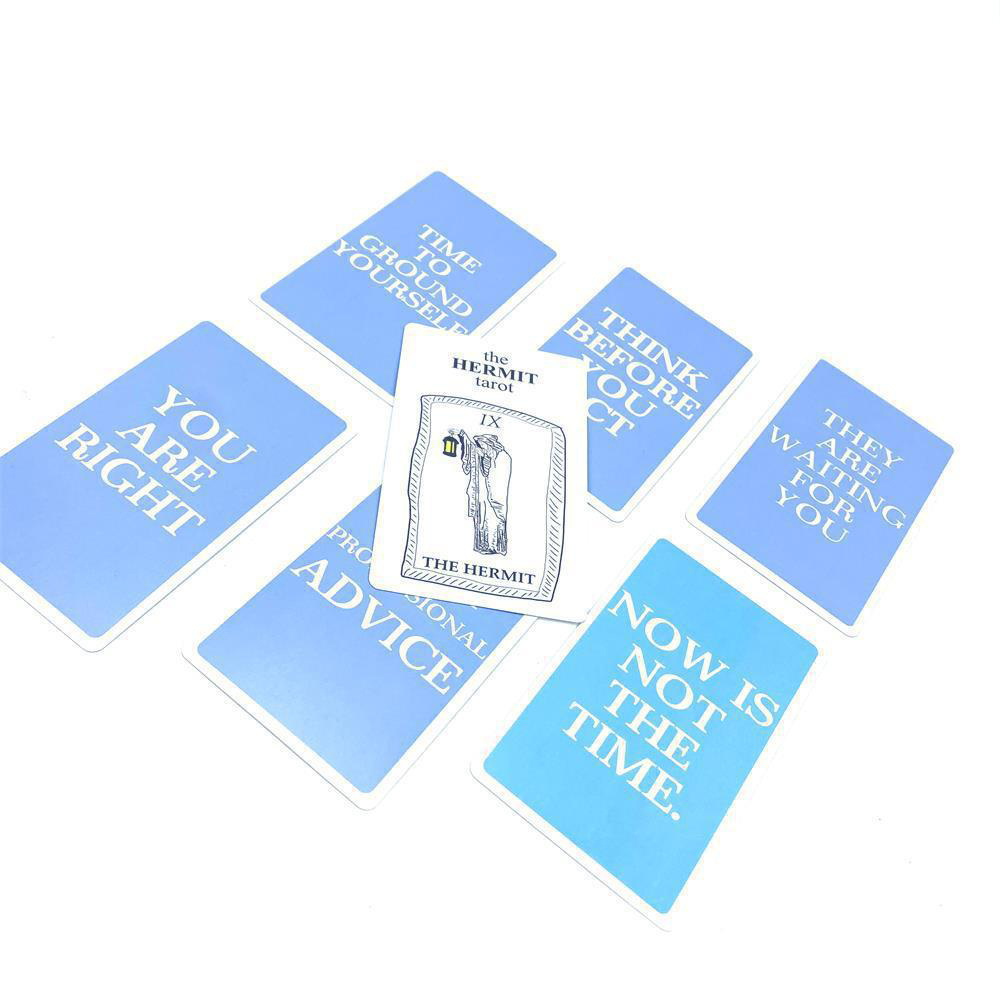 Bộ bài The Hermit Tarot Messages Oracle tặng đá thanh tẩy E120