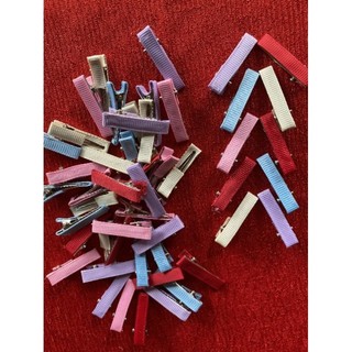 10 Sườn kẹp mỏ vịt dán ruy băng 32mm,kẹp tóc handmade