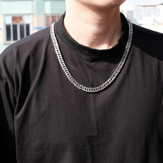 Dây chuyền Titan xích lồng đan xen unisex, vòng cổ thời trang nam, nữ hiphop không gỉ The Mist Studio