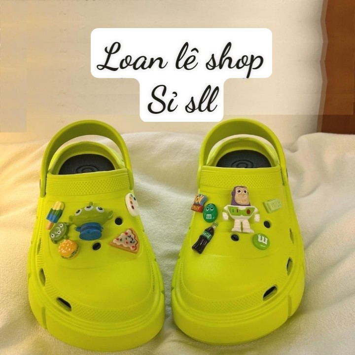 Dép sục crocs đế cao dày phiên bản đặc biệt hình Toy Story Giày sục sandal phong cách ulzzang 8899