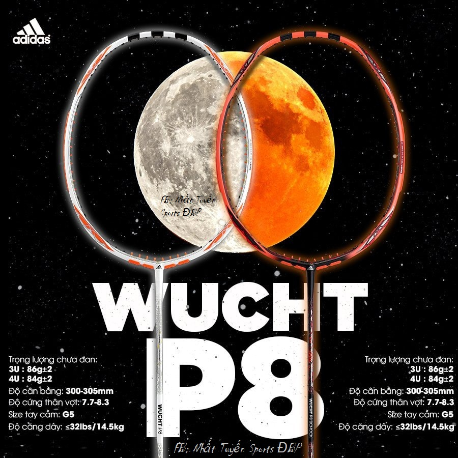 Vợt cầu lông Adidas WUCHT P8 (chính hãng)