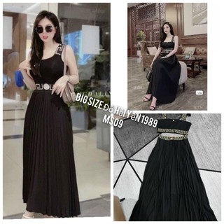 Sét chân váy dập ly big size ms09