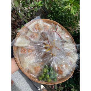Bánh tráng phơi sương sâu muối hành
