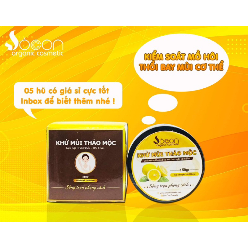 KHỬ MÙI THẢO MỘC dùng cho NÁCH - TAY - CHÂN