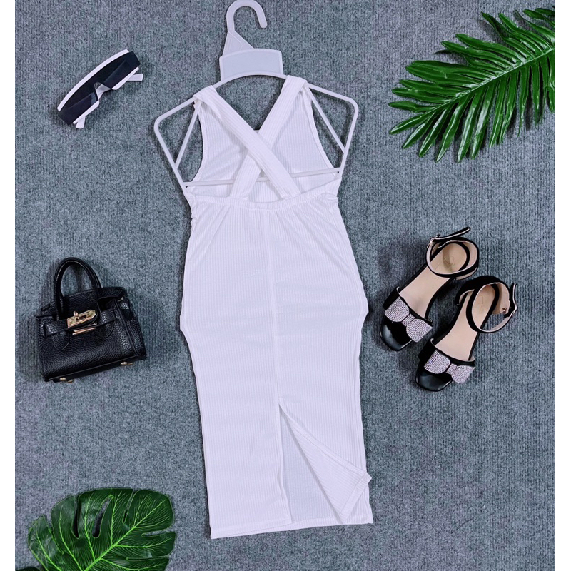 Đầm Body Dây Hở Lưng Nhiều Màu Cho Bé Chất Thun Mềm Mại