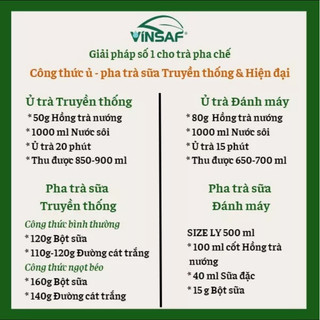 Hồng Trà Nướng Vinsaf 50g (tách từ gói 500g)