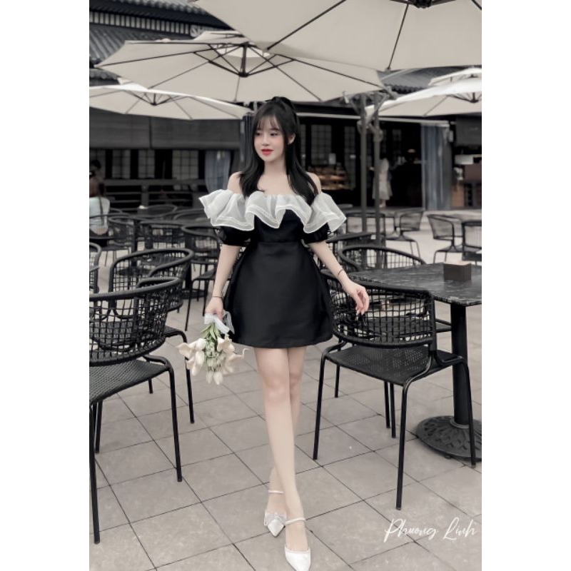 💋Váy trễ vai tafta pha tơ cực xinhhhh 🌸🌸