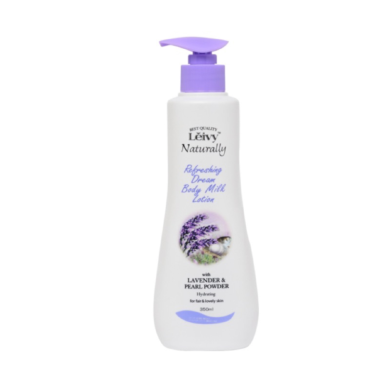 Sữa dưỡng thể tinh chất sữa dê mùi hoa oải hương Leivy Naturally body milk lotionGM350 hàng nội địa Nhật