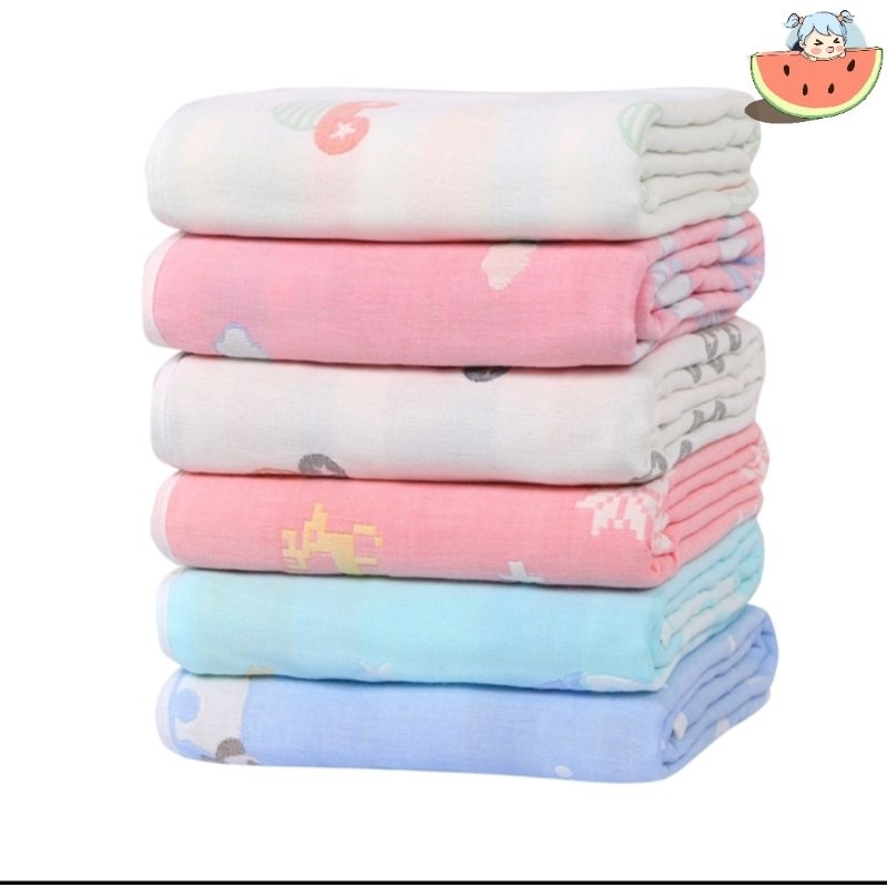 Chăn xô 6 lớp Muslin 100% cotton mềm và nhẹ 2 mặt HÀNG LOẠI 1
