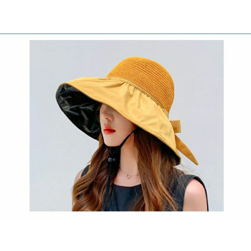 Mũ cói vành vải