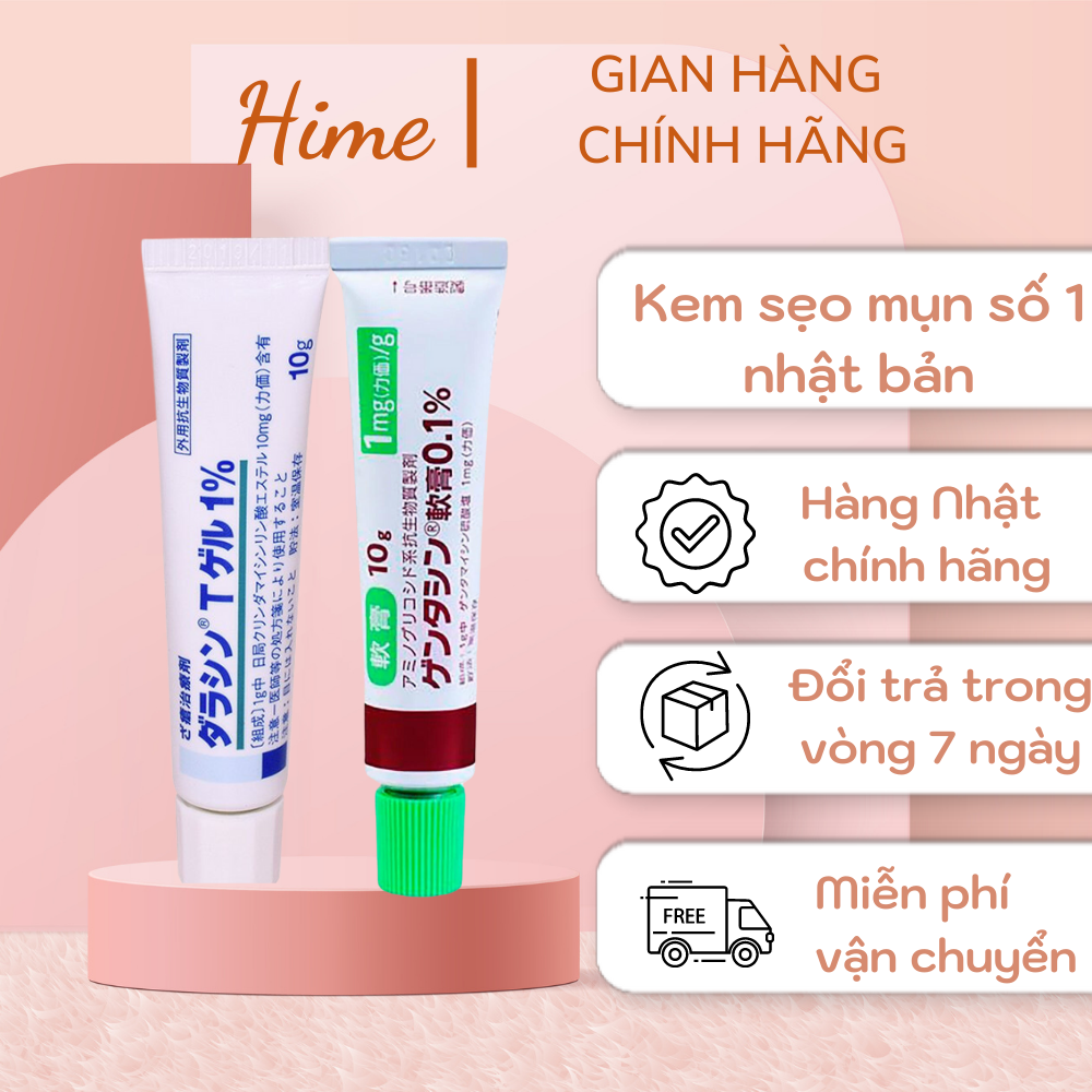 Kem Sẹo Gentacin Làm Mờ Sẹo Lồi, Sẹo Rỗ ,Sẹo Thâm Nhật Bản 10g