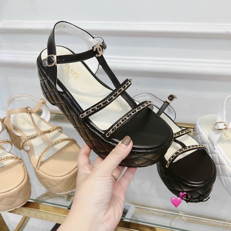 sandal cao 7 cm xích nhỏ