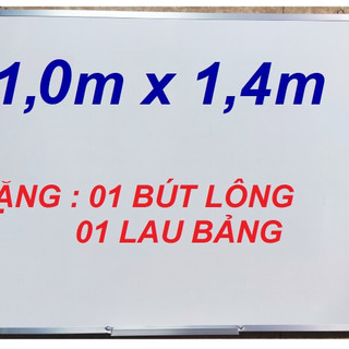 Bảng mica trắng viết bút lông 100 X 140cm - Tặng Bút lông & Lau bảng