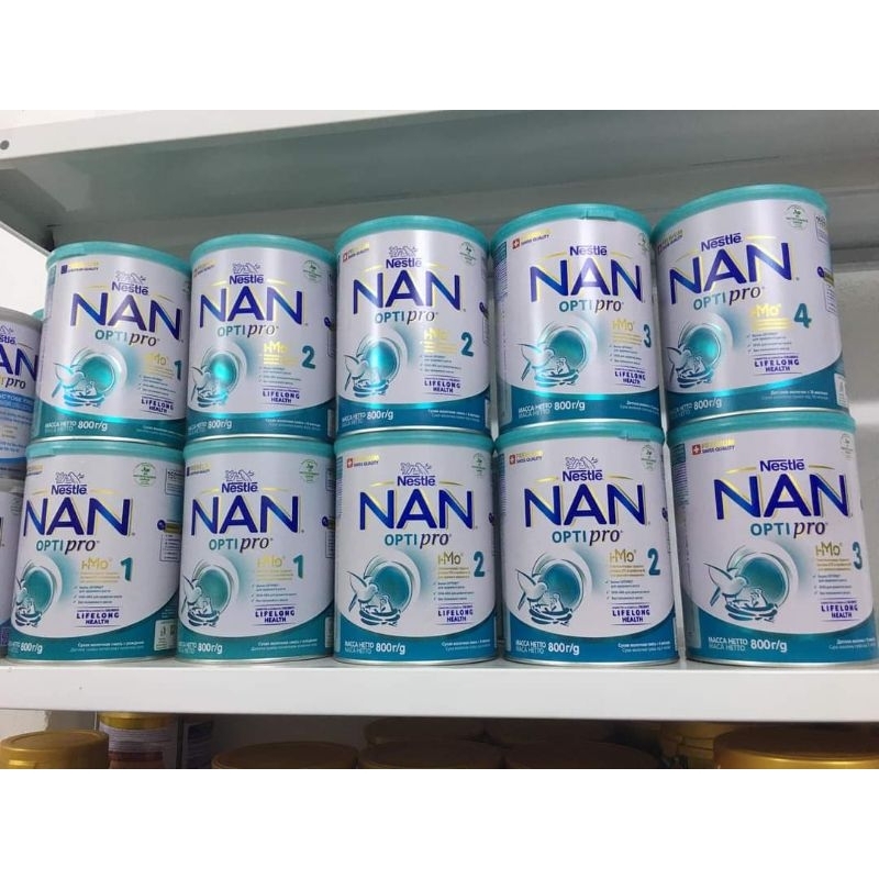 SỮA NAN NGA 800gr SỐ 1, 2, 3, 4 Date Mới