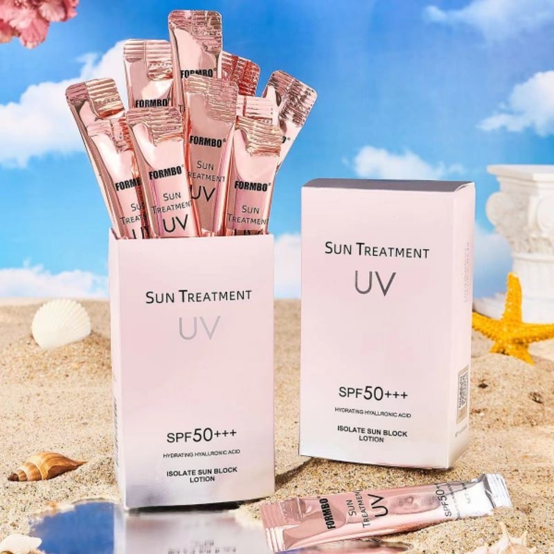 Kem Chống Nắng Uv Hộp 20 Gói Kem Chống Nắng Trắng Hồng Da SUN TREATMENT SPF50