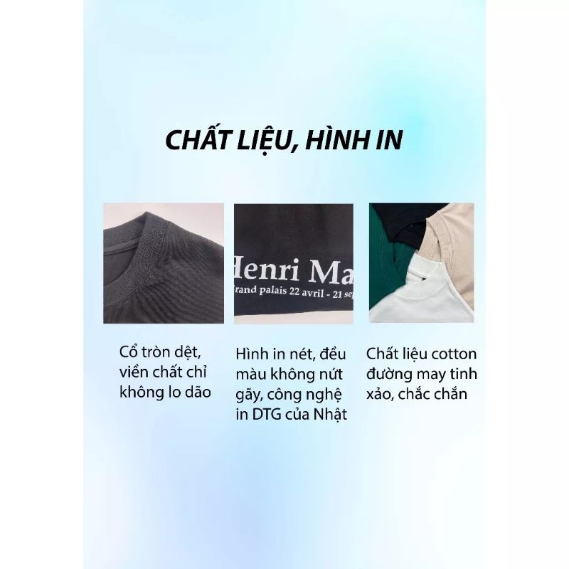 Áo thun unisex fom rộng Retro nam, nữ màu Be