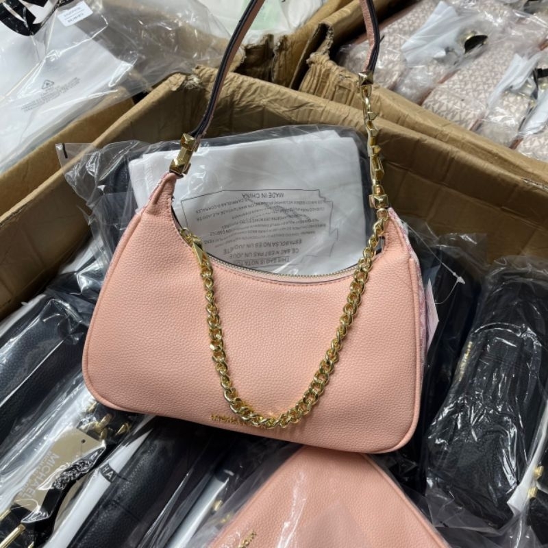 TÚI MICHAEL KORS-Piper Small Pebbled Leather Shoulder Bag