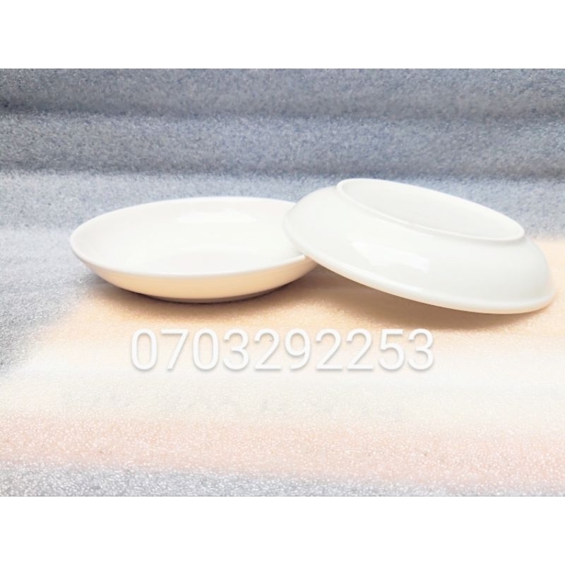 (HCM) Combo 5 cái dĩa sứ trắng ảo 20cm ( dĩa 8 inch)