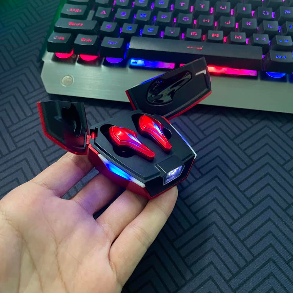 Tai Nghe Bluetooth Gaming K12, Tai Nghe Chơi Game Không Dây Có Mic Nhét Tai Siêu Xe - Độ Trễ Cực Thấp
