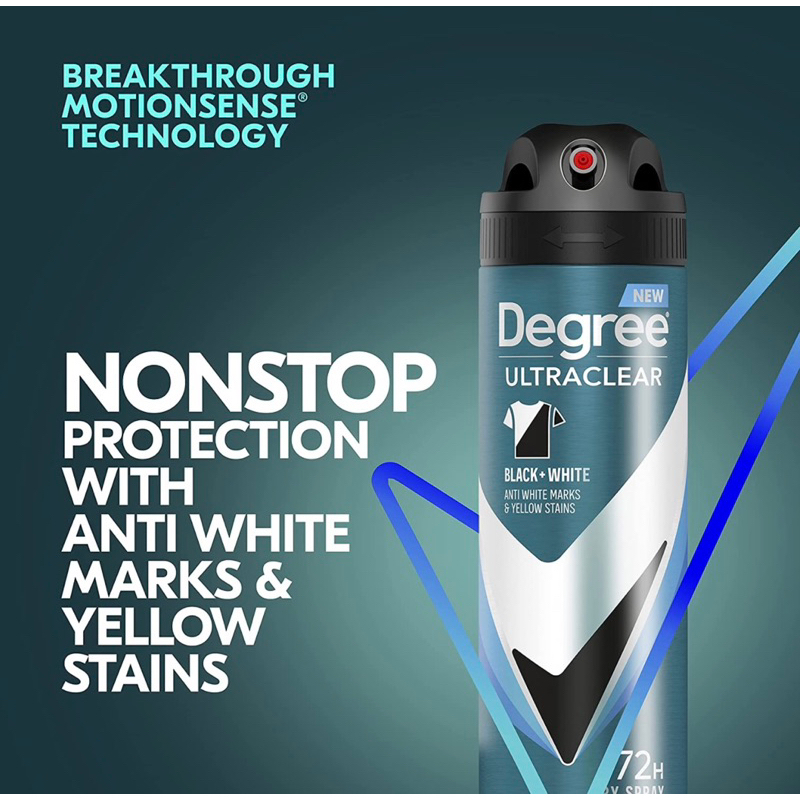 Xịt khử mùi Nam Degree Men Antiperspirant Spray Black + White 72H của Mỹ