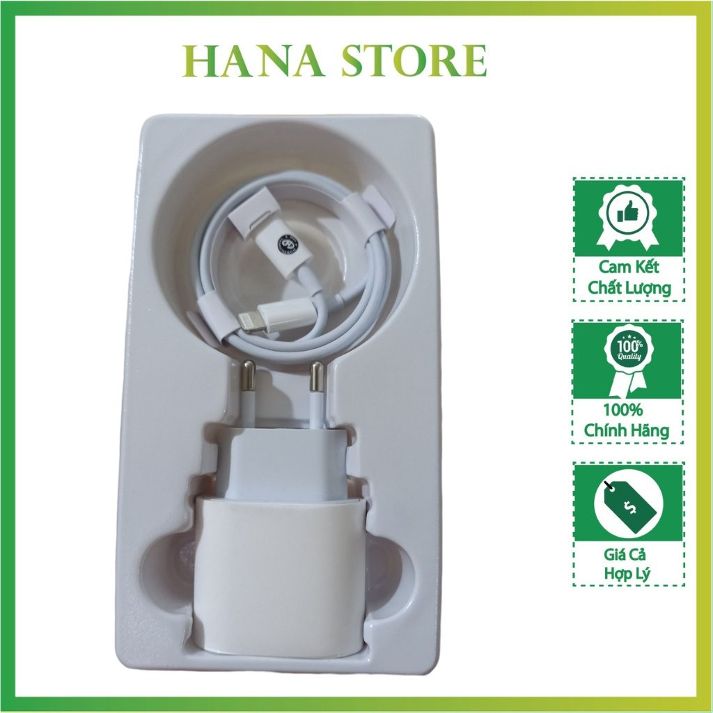 Bộ Sạc Nhanh 25W; Sạc Nhanh Chân Tròn Chuẩn PD Không Nóng Máy Dùng Cho Từ IP 7 _14promax – Hanna Store