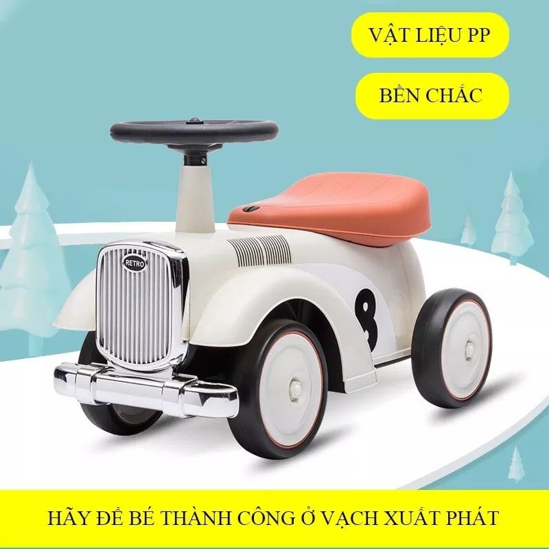 Xe chòi chân Ô tô có đèn và nhạc sôi đông cho bé