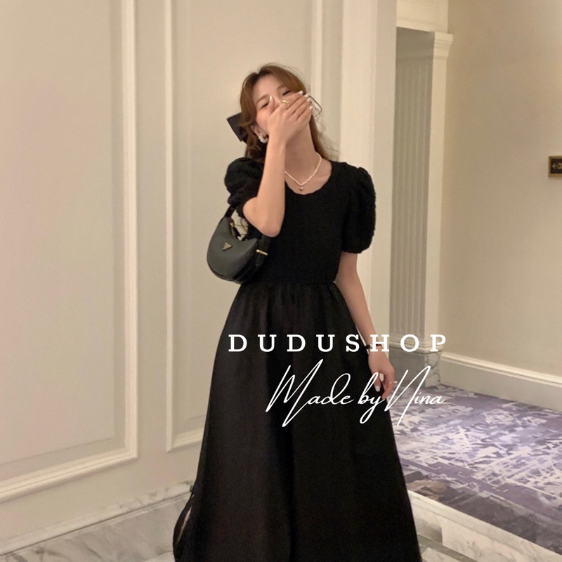 Váy tiểu thư cổ tròn tay bồng mùa hè 2023 phong cách Hàn Quốc Rosie Dress