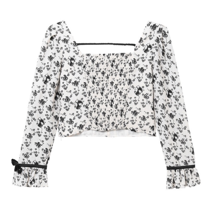 Áo sơ mi hoạ tiết Peacebird