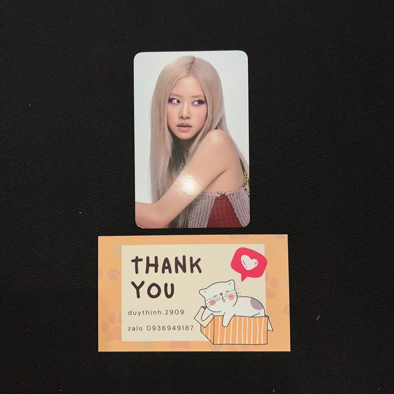 CARD ROSÉ BLACKPINK