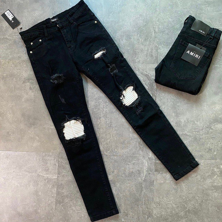 Quần jean nam vá da hàng QUẢNG CHÂU cao cấp hot trend chất jean co dãn nhẹ chuẩn shop uy tín