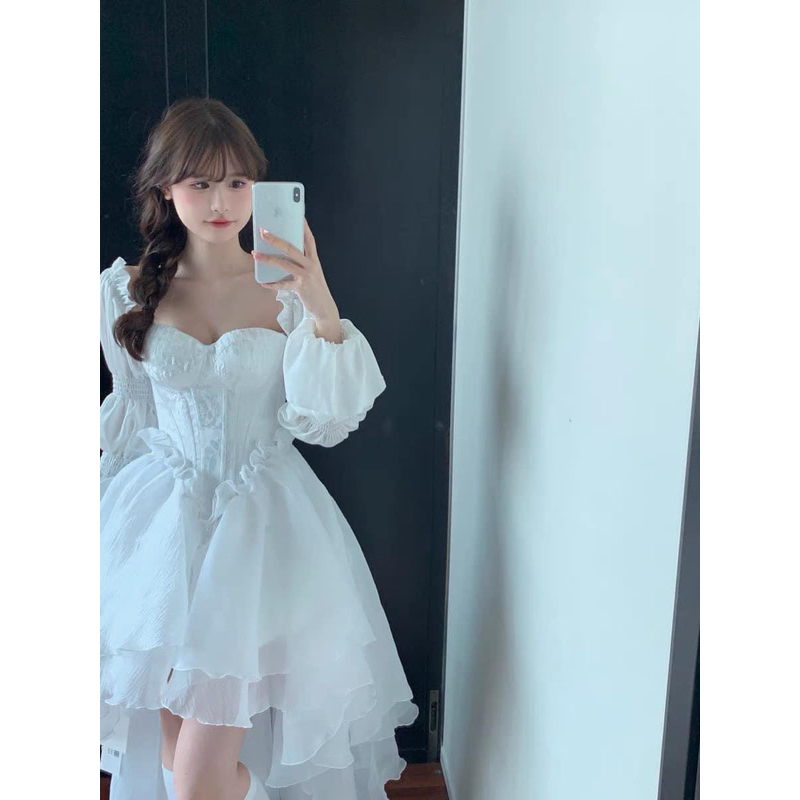 VÁY CÔNG CHÚA ĐUÔI TÔM _ D355 | BigBuy360 - bigbuy360.vn