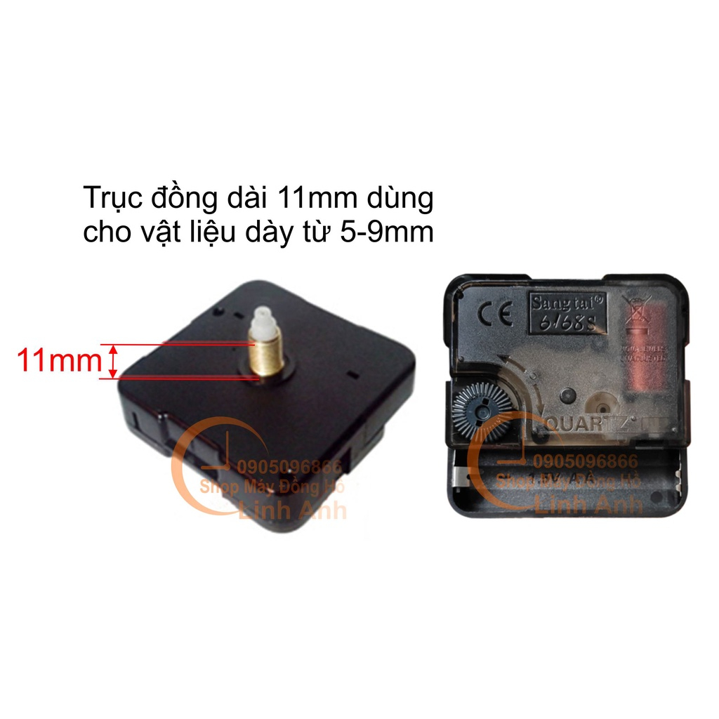 Máy đồng hồ treo tường trục Dài kim trôi chạy êm